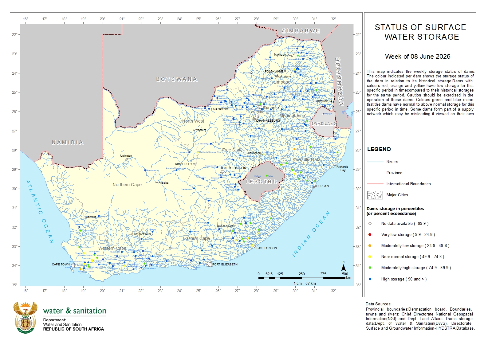 Surface Water Storage Map