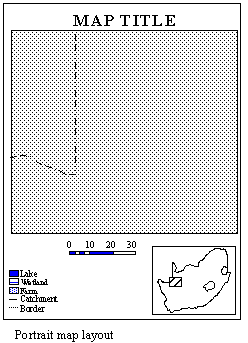 portrait map layout