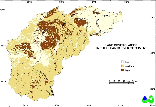 Land cover classes in the Olifants catchment