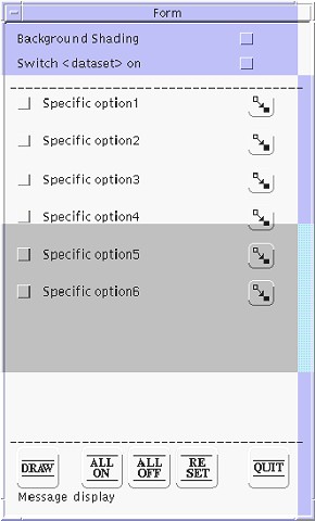 model menu for spatial feature selection module