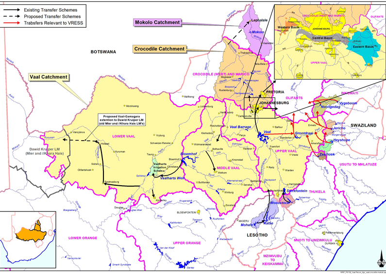 vaal river map